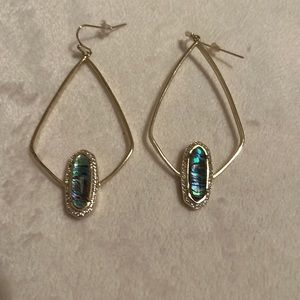 Kendra Scott Gold Abalone Earrings